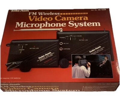 Radio Shack 32-1226 FM Wireless Video Camera Microphone System Transmitter & Rec