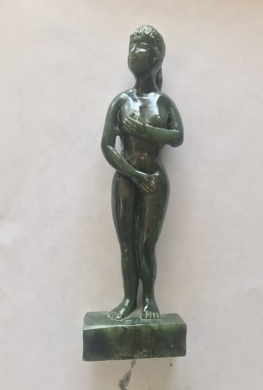 Jade Carving | Beautiful Lady. Great color.