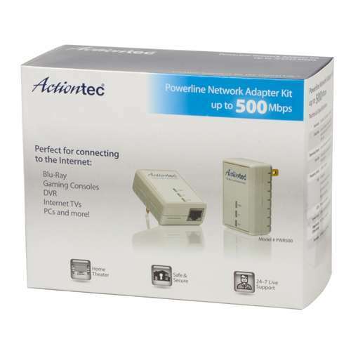 Actiontec New item powerline network adapter kit 500Mbps .Speed Denver Mall up to