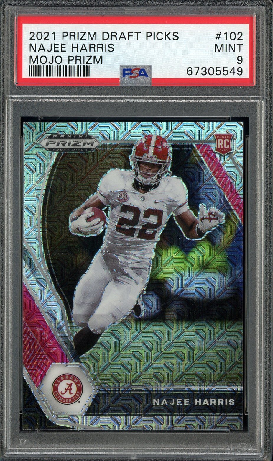 Najee Harris Panini Prizm Draft Picks #102 Mojo