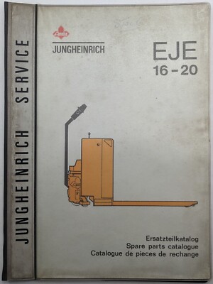 Jungheinrich Ersatzteilkatalog für Elektrohubwagen EJE 16-20