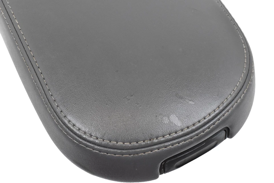 2008 2009 Mercury Sable Center Console Gray Leather Armrest Top Lid Storage OEM - Image 3 of 4