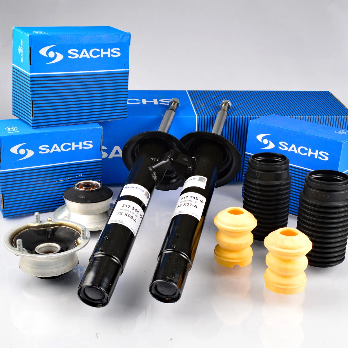 2x SACHS 317547 317548 Stoßdämpfer Servicekit Domlager Vorne für  