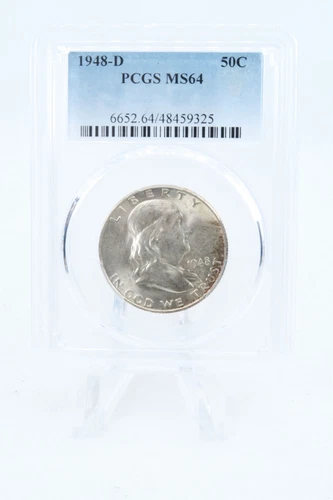1948-D PCGS MS64 Franklin Half Dollar Business Strike 50C