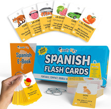 300 Spanish Vocabulary Flashcards Double Sided Bilingual Flashcards for Adults
