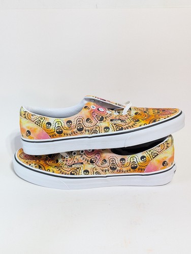 Vans Era Bandana Calaveras Para hombres Informales Zapatos de Skate Tie Dye Naranja Talla 13 721454 - Imagen 7 de 9