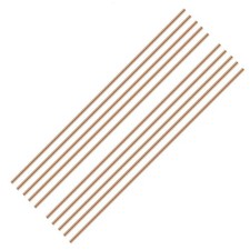 Pure Copper Round Rods 10-Pack 6mm Dia for Grounding