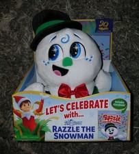 Elf on the Shelf Razzle Snowman Plush  Book Set New