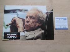 Samuel Fuller Regisseur Autogramm signed A4 Lobbycard "Helsinki Napoli All" ACOA