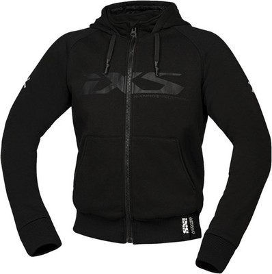 IXS Rapid 1.0 Hoodie Motorradjacke Sommer Kapuzenhoodie schwarz Größe M