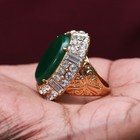 QVC Luxe Rachel Zoe Goldtone Cabochon and Crystal Ornate Ring Size 6 — photo 3