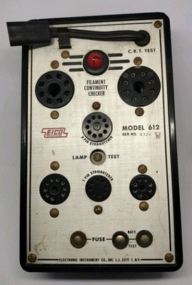 Vintage EICO Filament Continuity Checker Model 612 Tube Tester Electronic  USA