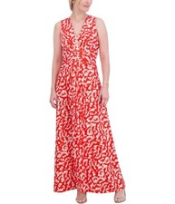 Jessica Howard Womens Printed Maxi Dress
