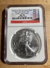2011 S SAN FRANCISCO MINT SILVER EAGLE $1 NGC MS70 EARLY RELEASES BRIDGE LABEL