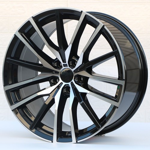 20" W726 BLACK MACHINE STAGGERED WHEELS RIMS FITS BMW 5X120 X6 E71 F16 XDRIVE - Picture 3 of 3