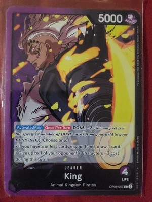One Piece Tcg King Black/Purple Custom Deck Ready to Play Animal Kingdom Pirate