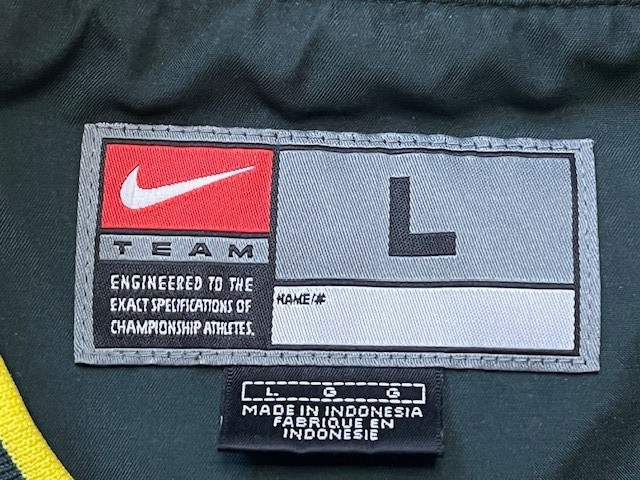 Oregon Ducks Vintage Nike Green Center Swoosh Vented Pullover Size Large L VTG thumbnail 3