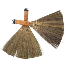  2 Pcs Chinese Broom Desktop Cleaning Asian Brooms for Sweeping Indoor