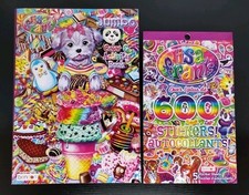Lisa Frank Jumbo Coloring  Activity Paperback PLUS Sticker Book Nostalgic New