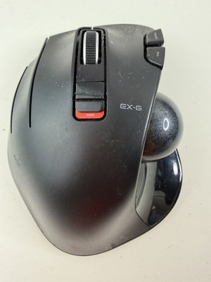 ELECOM EX-G Left-Handed Trackball Mouse 2.4Ghz Wireless Thumb Control No Dongle