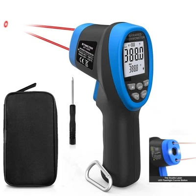 BTMETER Infrarot Laser Thermometer -50-1500℃ Digitale Pyrometer Temperaturmessgerät