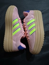 adidas VL Court Bold Pink Spark Lucid Lemon W - IH8089 New Size 7 Womens