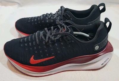 Mens Nike ReactX Infinity Run 4 Extra Wide Running Shoes Sz 9 Black Red White