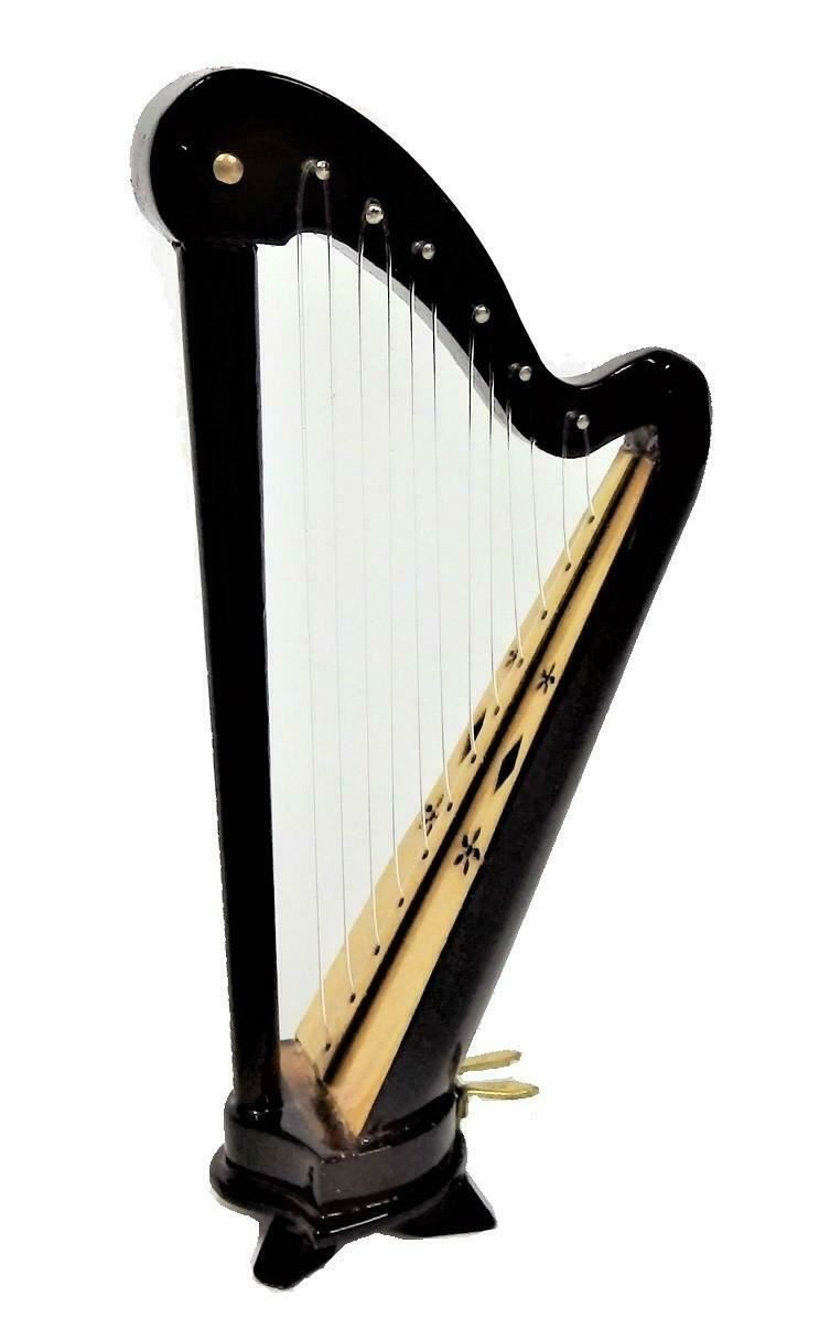 Dolls House Welsh Harp Miniature Music Room Instrument 1:12 Scale