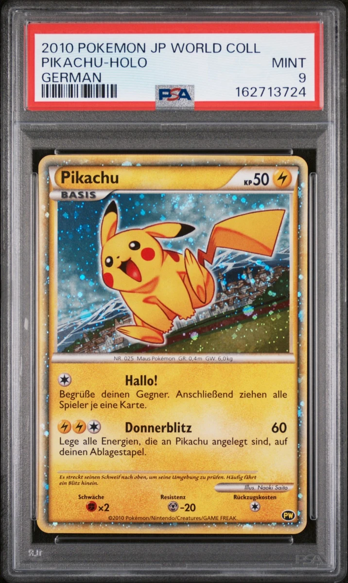 Pikachu Pokémon TCG German Individual Collectible Card Games for