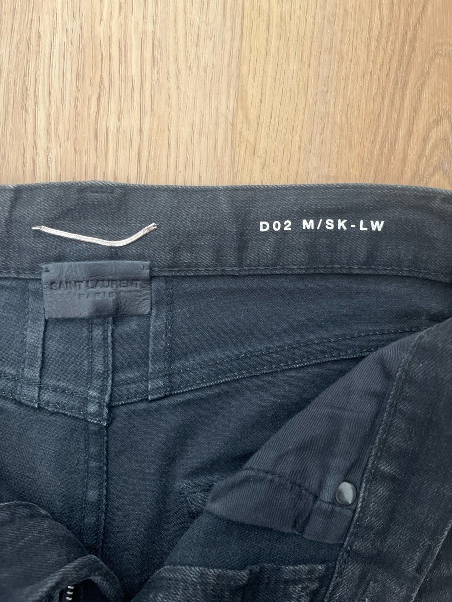 SS13 Saint Laurent D02 Black Jeans Hedi Slimane Era | eBay