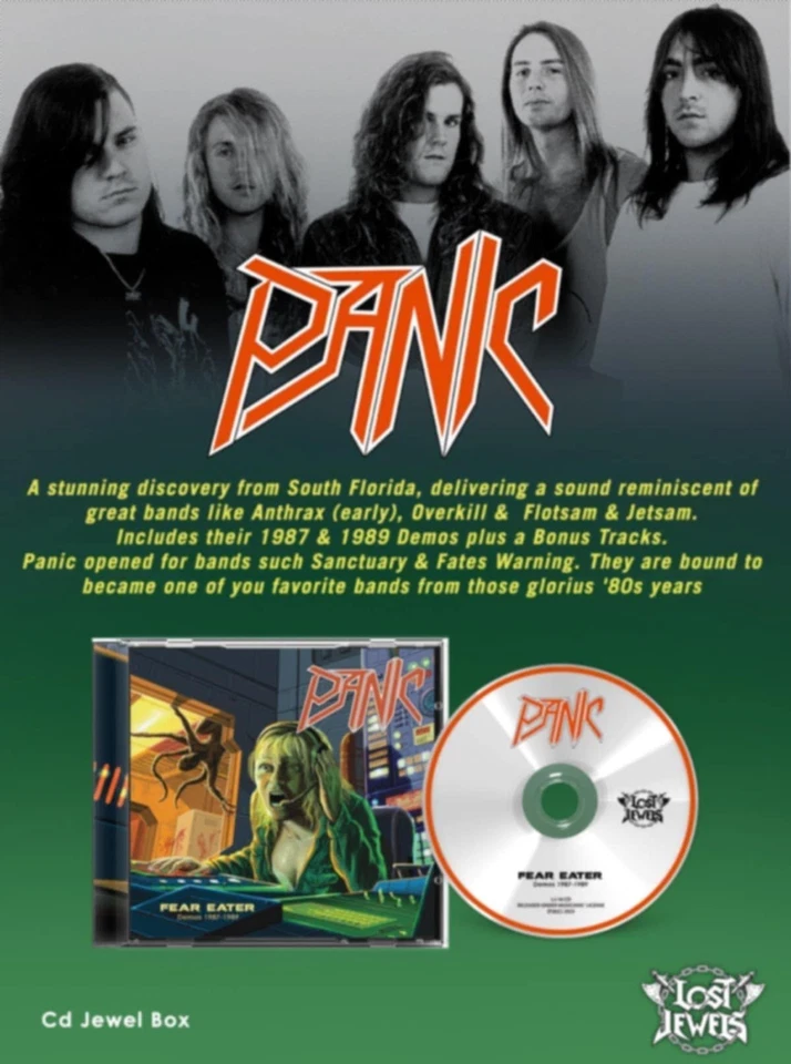 PANIC - Fear Eater / Demos (NEW*LIM. 500 CD*US SPEED METAL 87/89*OVERKILL*FLOTSA - Bild 2 von 2