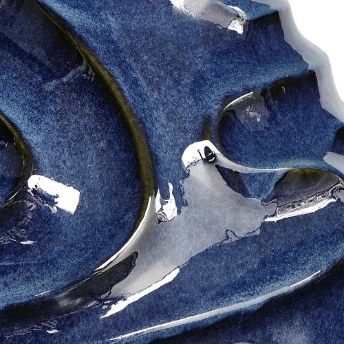 Uttermost 18285 Helix Blue Glaze Outdoor Vase - Picture 4 of 5