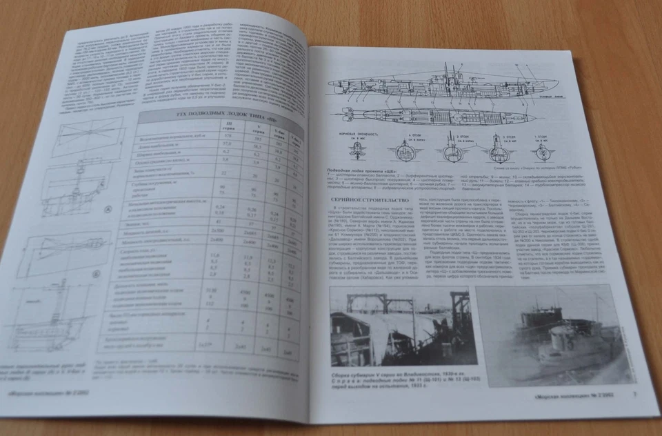 Marine Collection 2/02 Submarine Shch III V V-Bis Series Soviet Navy Fleet Book - Image 2 of 4