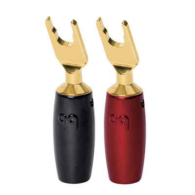 AudioQuest 507 Series Multi-Spade Gold Speaker Connectors (Full Range - Set of 4