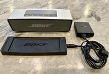 Bose SoundLink Mini Bluetooth Wireless Mobile Portable Speaker Silver w/Charger