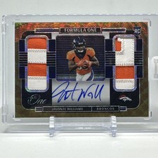 2021 NFL Panini One Bronze Formula One Javonte Williams Gold Prizm /15 RPA RC