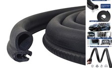 Automotive Door Weather Stripping Car Door Rubber Edge Trim Seal Strip 20Ft