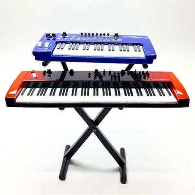 Miniature Keyboard Nord Stage 2 Red with Novation Synth   Wonpil Day6