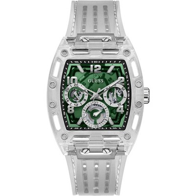 Herrenuhr Guess Phoenix GW0499G8 Multifunktion Silikon Weiß Grün