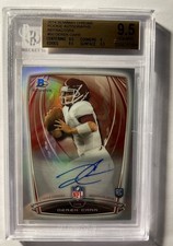 2014 Bowman Chrome DEREK CARR Rookie Refractor On Card Auto BGS 9.5/10 Gem Mint. rookie card picture