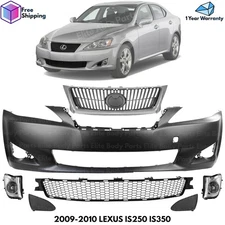 Front Bumper Cover Fascia & Grille Assembly Kit For 2009-2010 LEXUS IS250 IS350