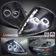 Black Fits 2000-2005 Eclipse Led Strip Halo Projector Headlights Lamp Leftright Black Fits 2000-2005 Eclipse Led Strip Halo Projector Headlights Lamp Leftright