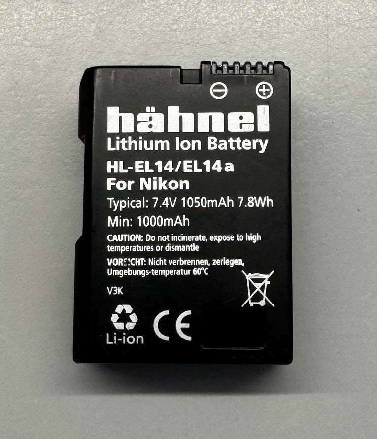 NIKON TYPE HAHNEL HL-E14/EL14A BATTERY PACK