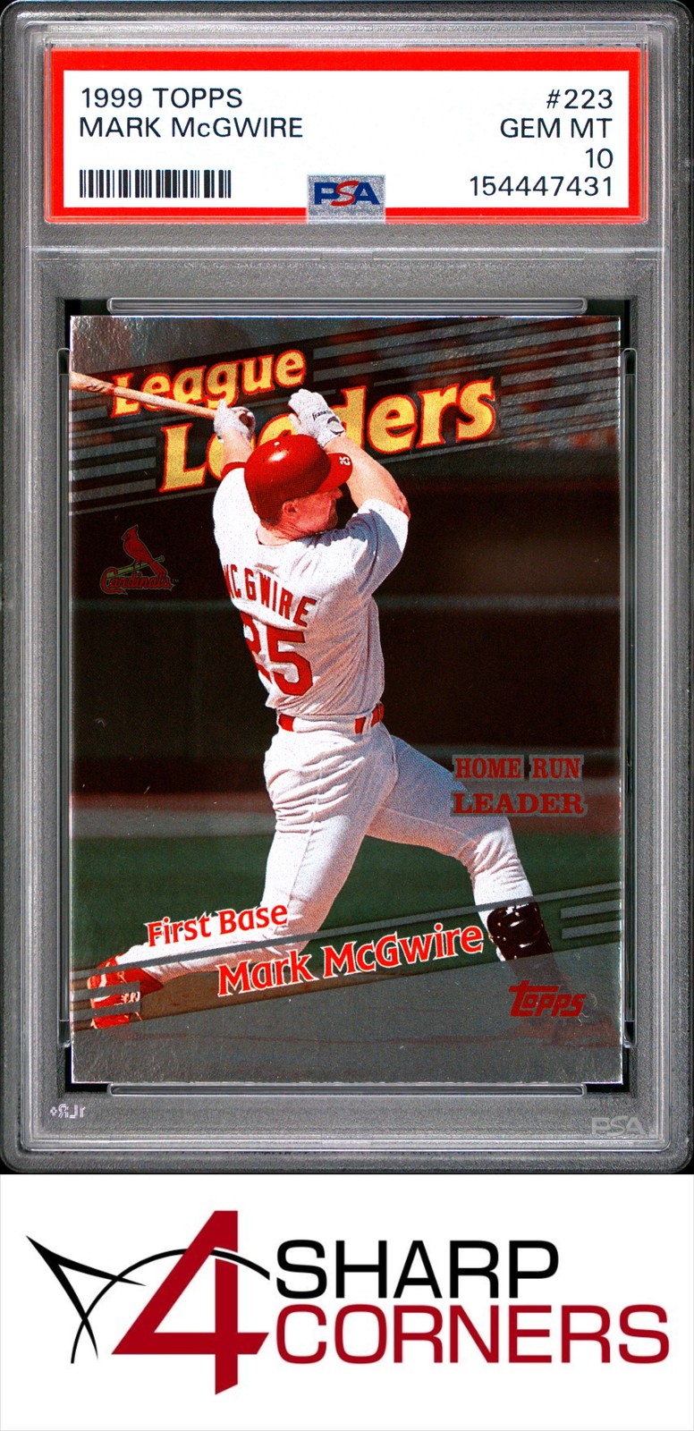 1999 TOPPS #223 MARK McGWIRE CARDINALS PSA 10