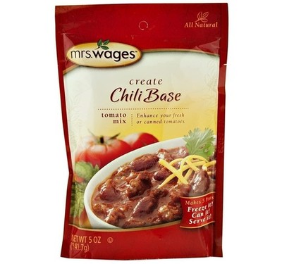 Kauffman Orchards Mrs. Wages Chili Base Tomato Seasoning Mix, 5 Oz.