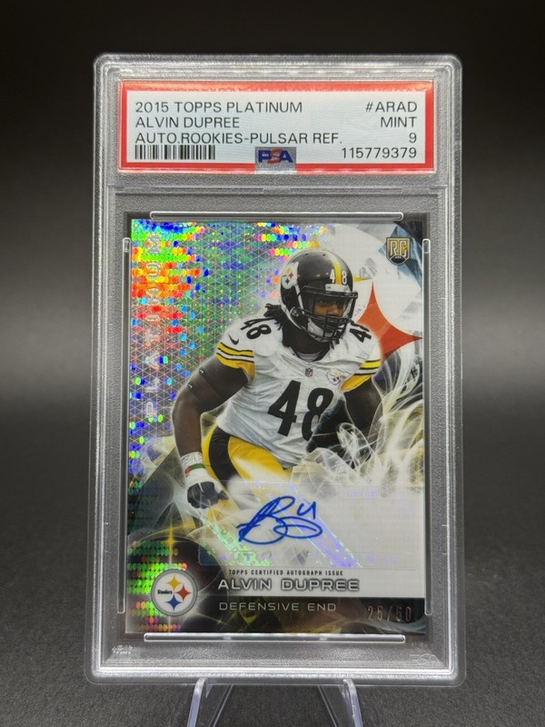 2015 Topps Platinum Auto Rookies Bud Dupree #AR-AD BCA Refractor /50 PSA 9