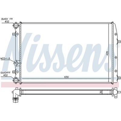   NISSENS KÜHLER MOTORKÜHLUNG 6LL121253 NEU DE STOCK