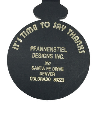 Pfannenstiel Designs Santa Fe Drive Denver CO Vintage Advertising Keychain