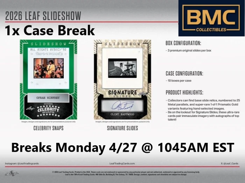 Analyze This 2026 Leaf Slideshow Pop Culture 1x Case Break #10