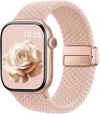 Braided Stretchy Strap Compatible with Apple Watch 38mm 40mm 41mm 42mm
